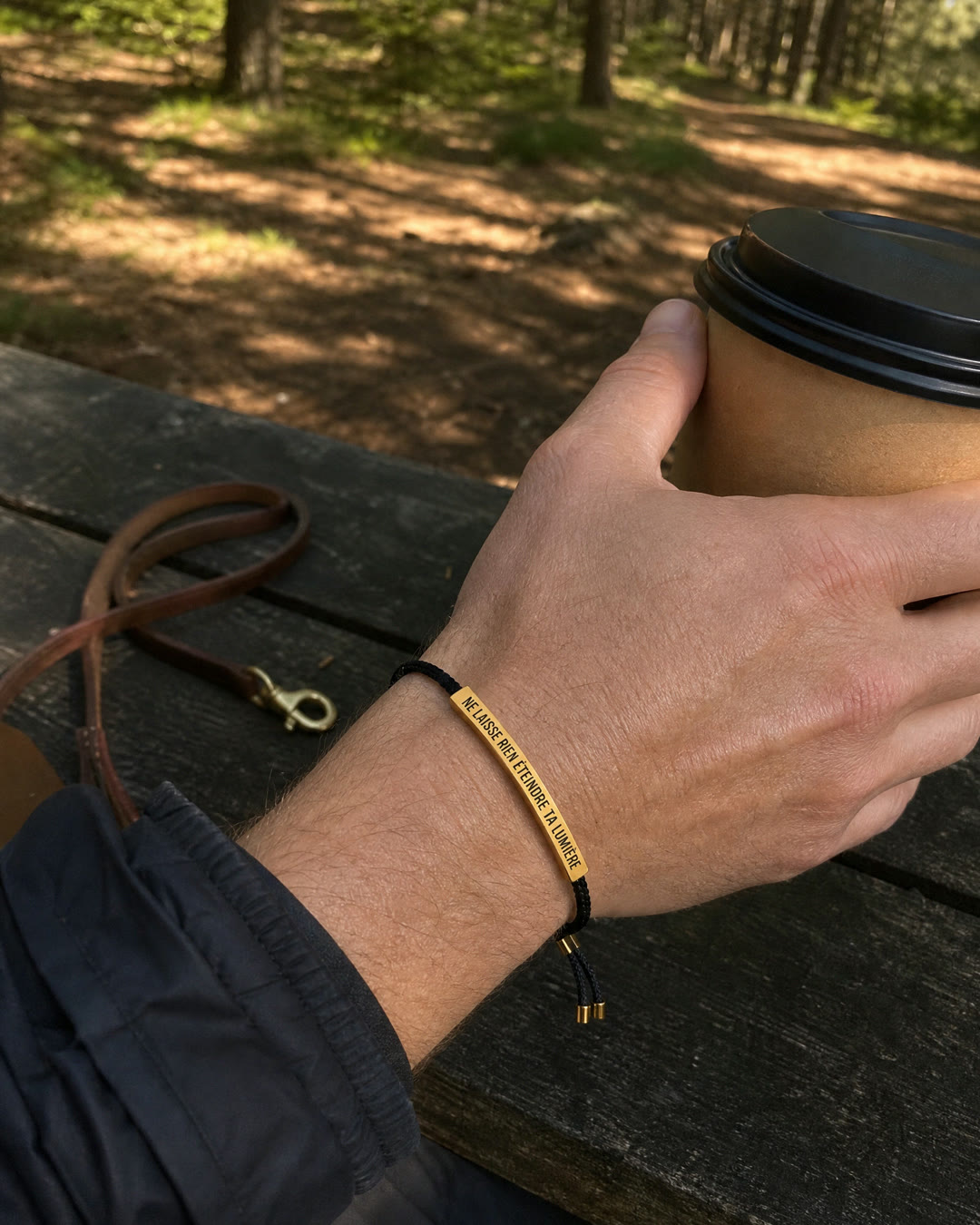 Bracelet Ne laisse rien éteindre ta lumière