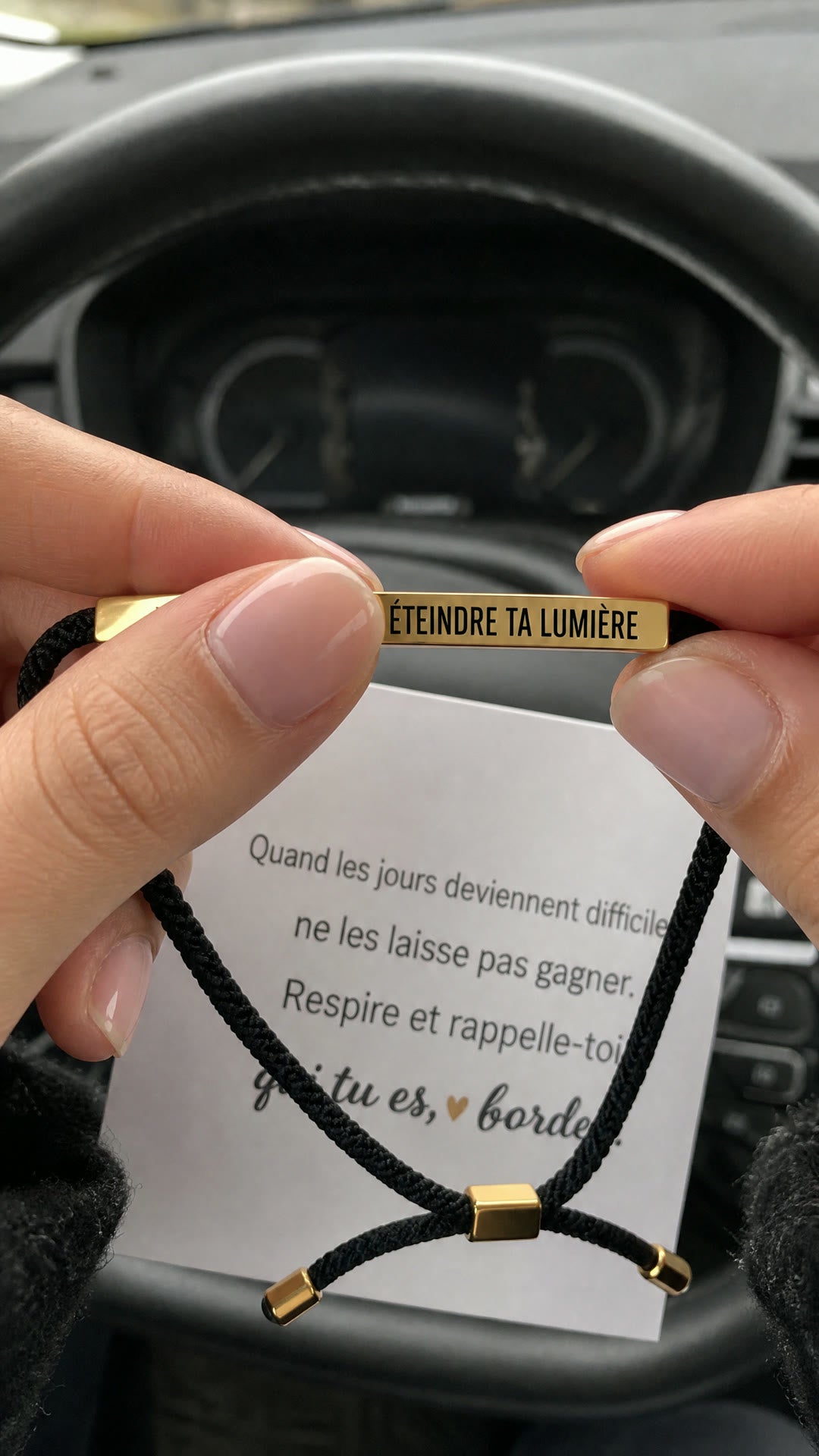 Bracelet Ne laisse rien éteindre ta lumière