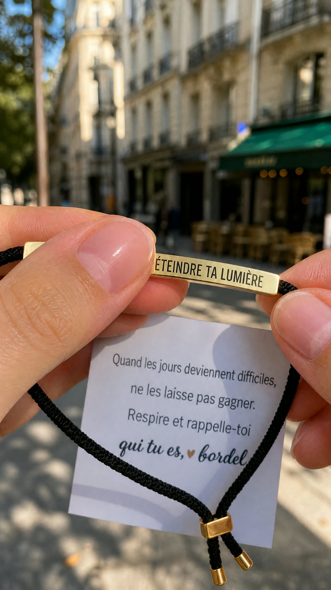 Bracelet Ne laisse rien éteindre ta lumière