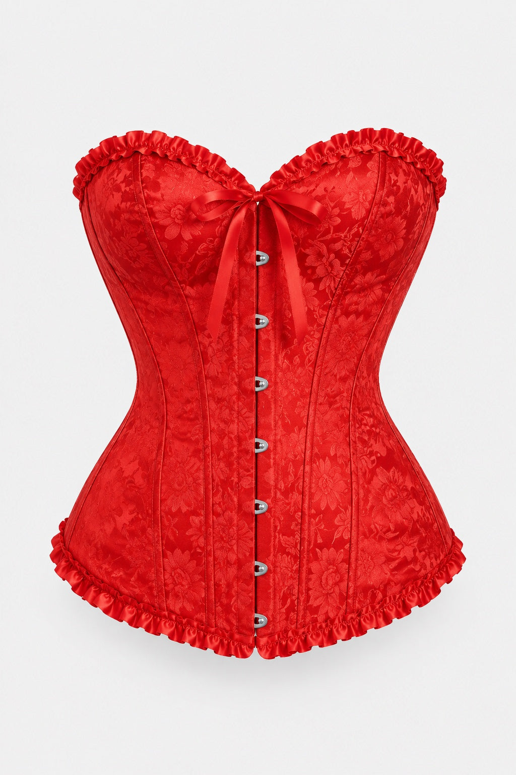 Hécate — Corset bustier en brocart à lacer