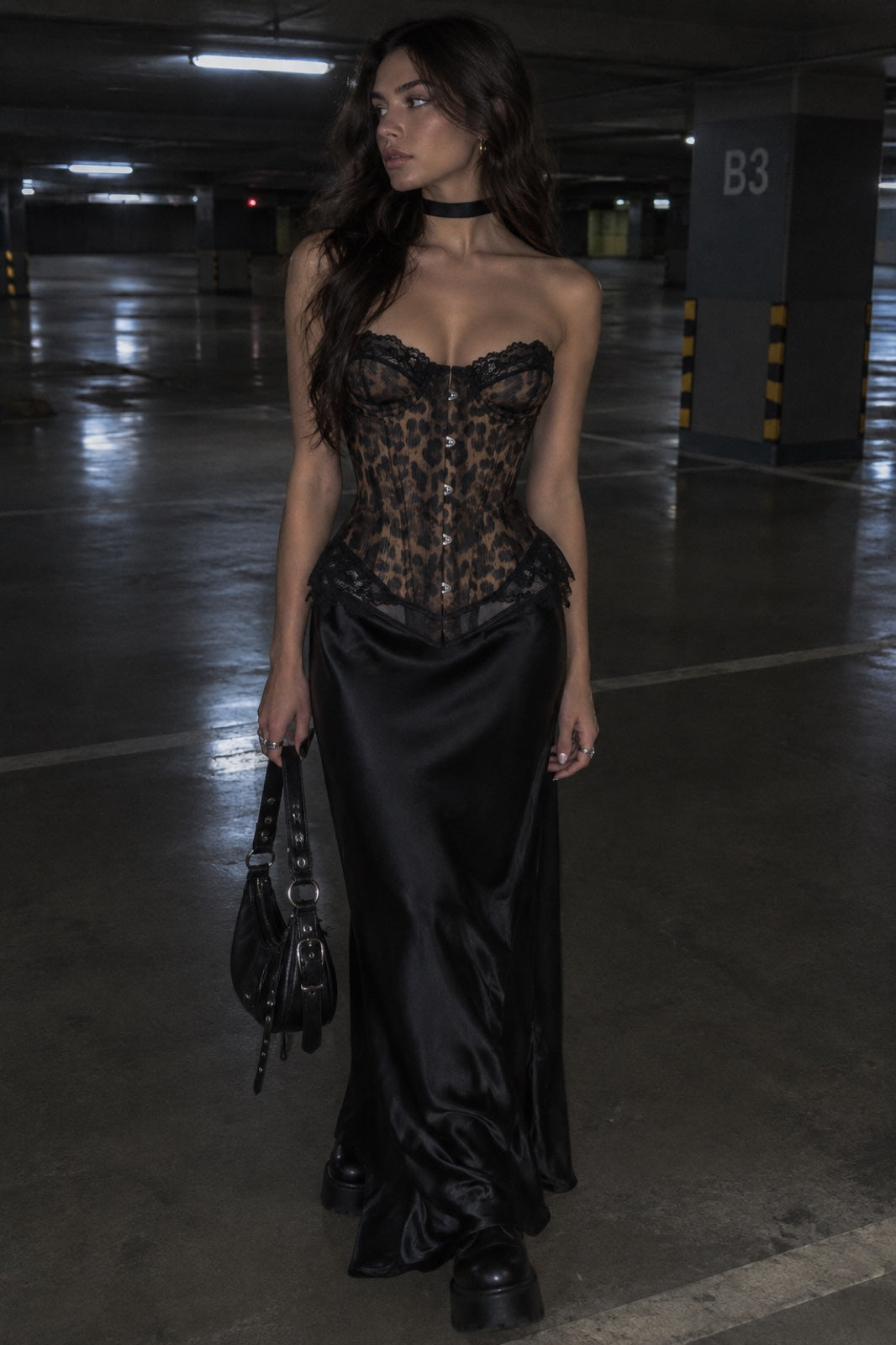 Leonora corset léopard