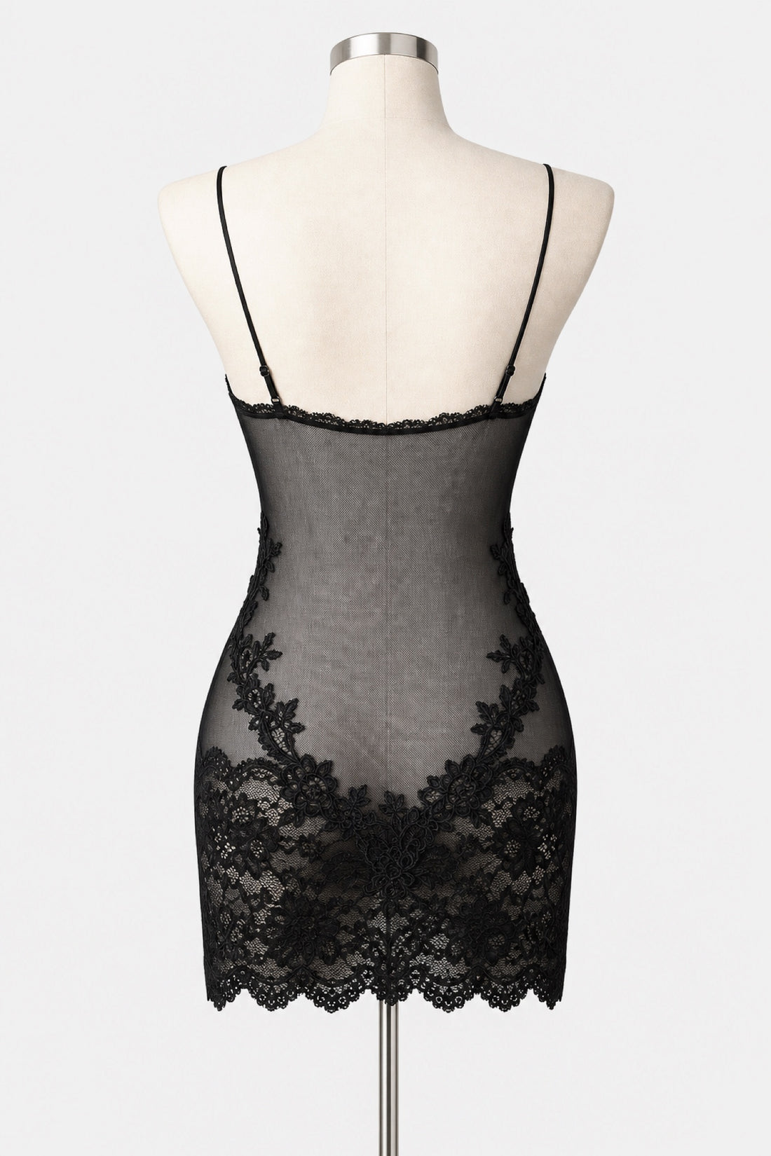 Lilou — Mini-robe en dentelle et tulle