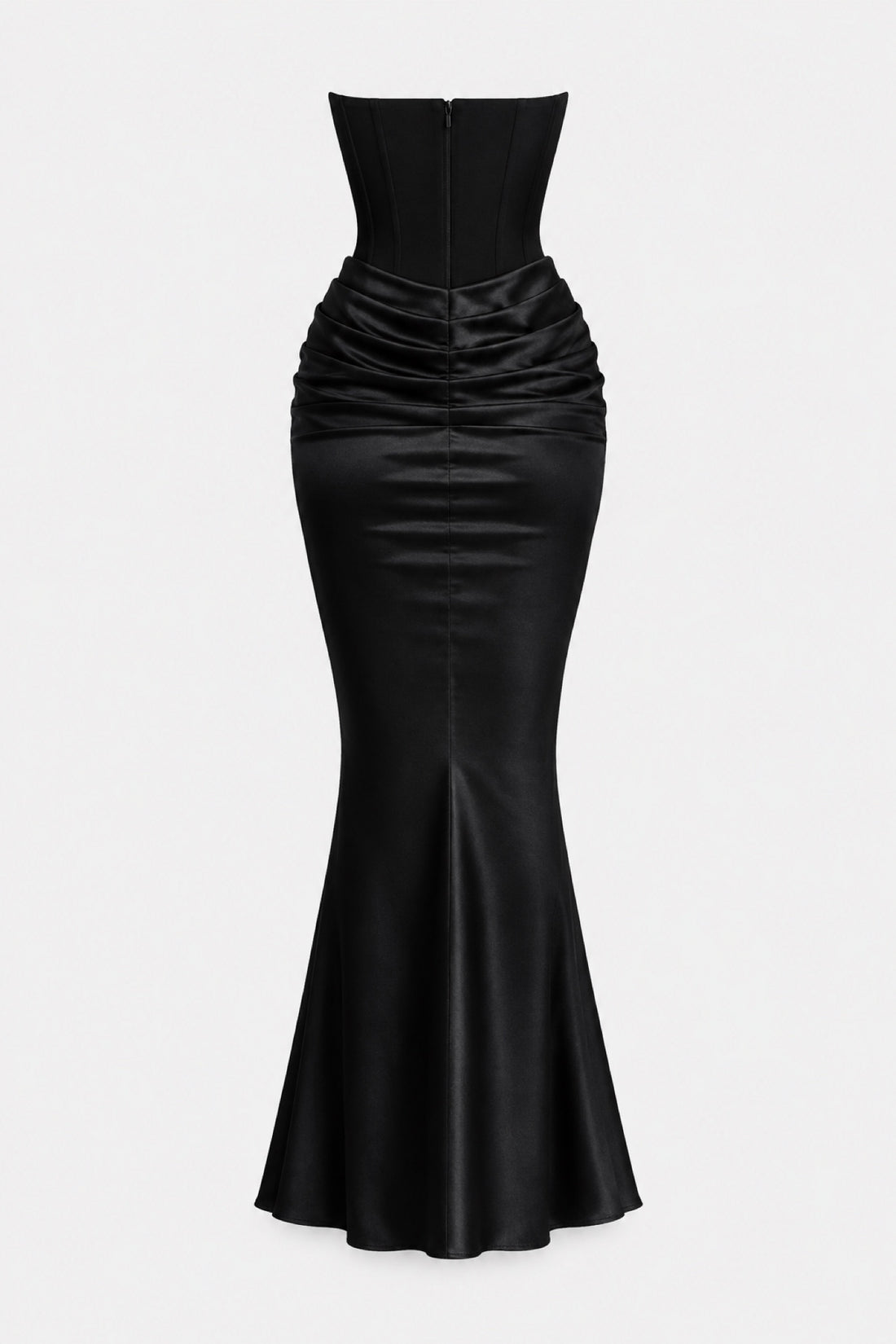 Margaux — Robe bustier satin sirène