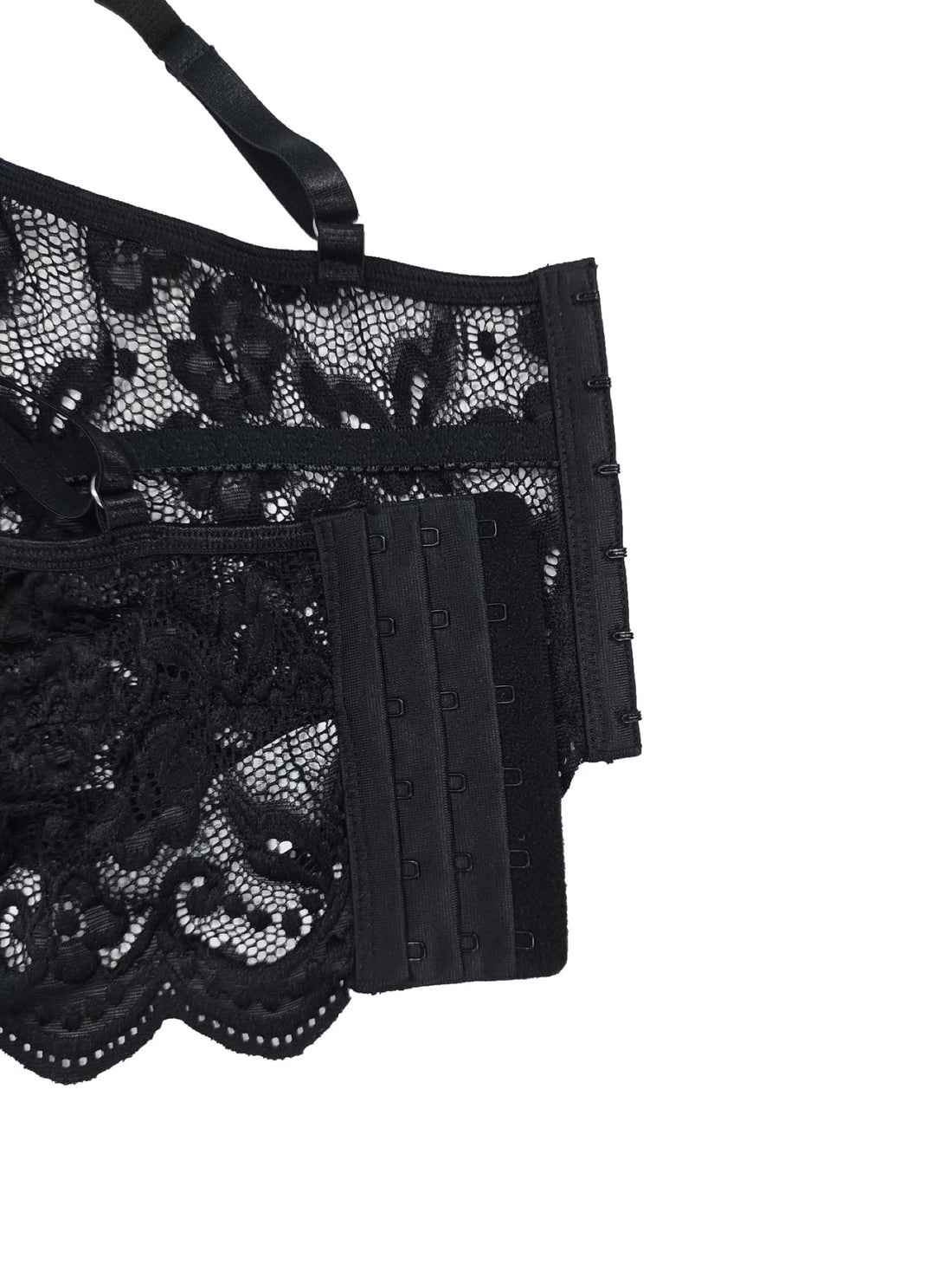 Morticia — Bustier en dentelle à chaînettes