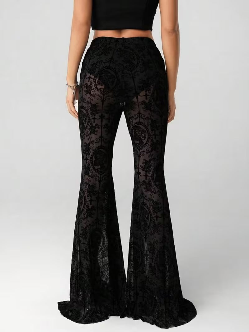 Nyx — Pantalon flare en dentelle
