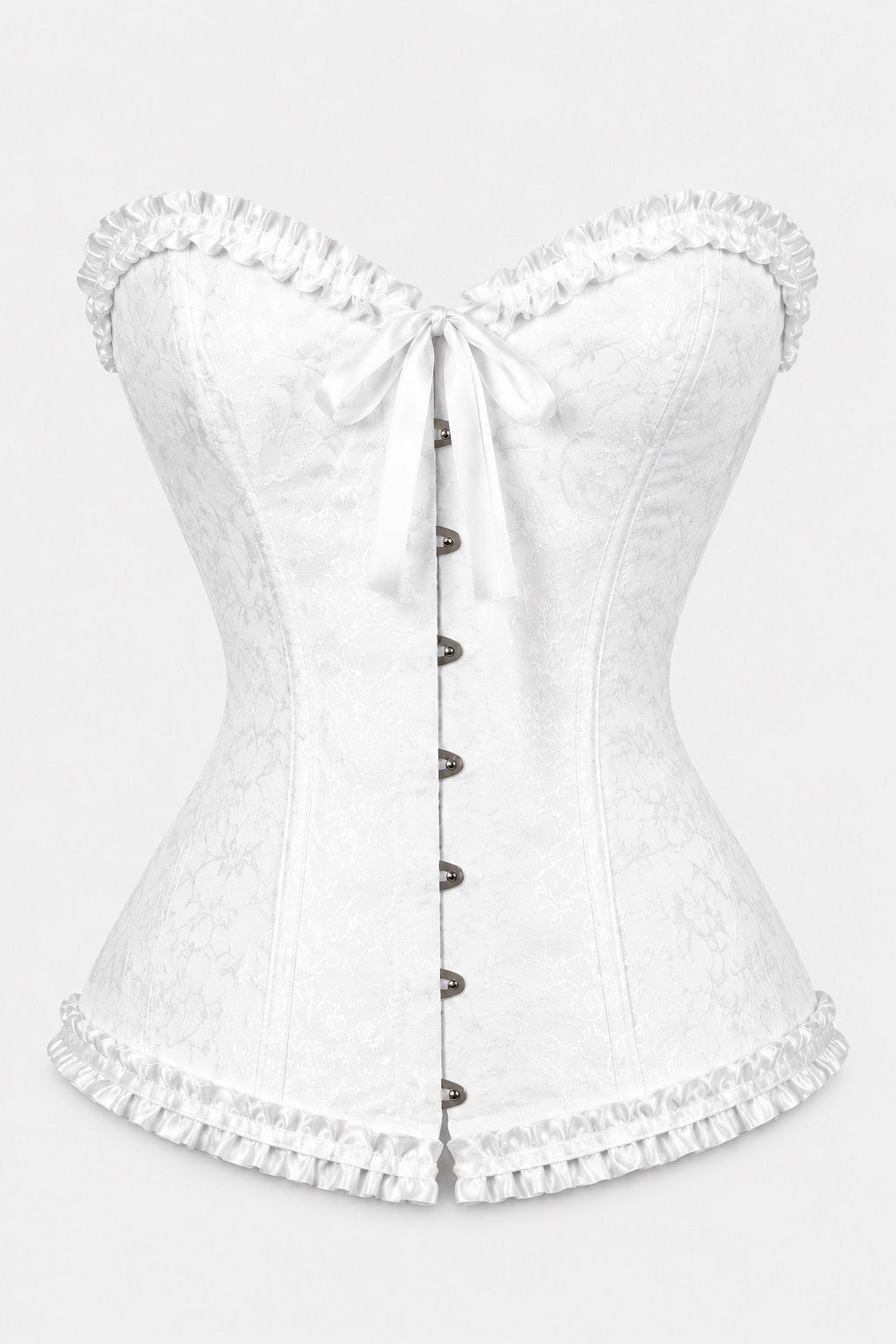 Ophélie — Corset bustier brocart à lacer