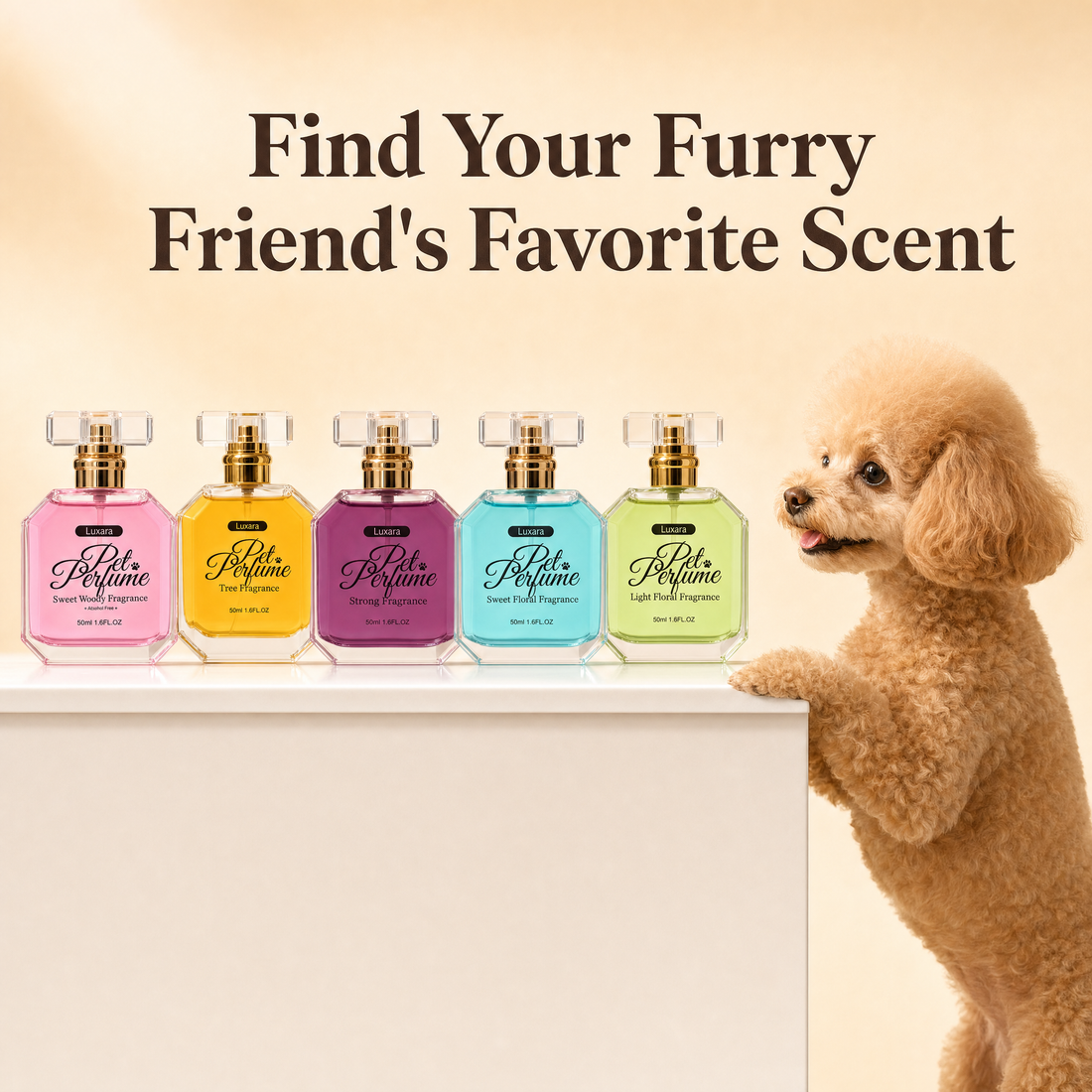 Find your furry friend's favorite scent: 5 Luxara Pet Perfume scents