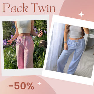 Pack Twin - Bleu & Rose