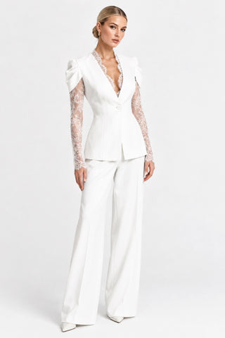 Alix — Blazer manches en dentelle