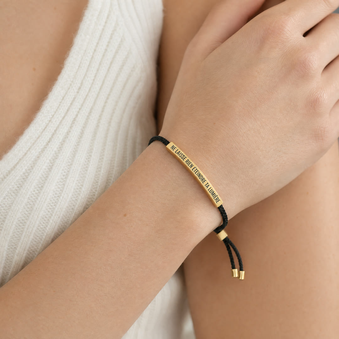 Bracelet Ne laisse rien éteindre ta lumière