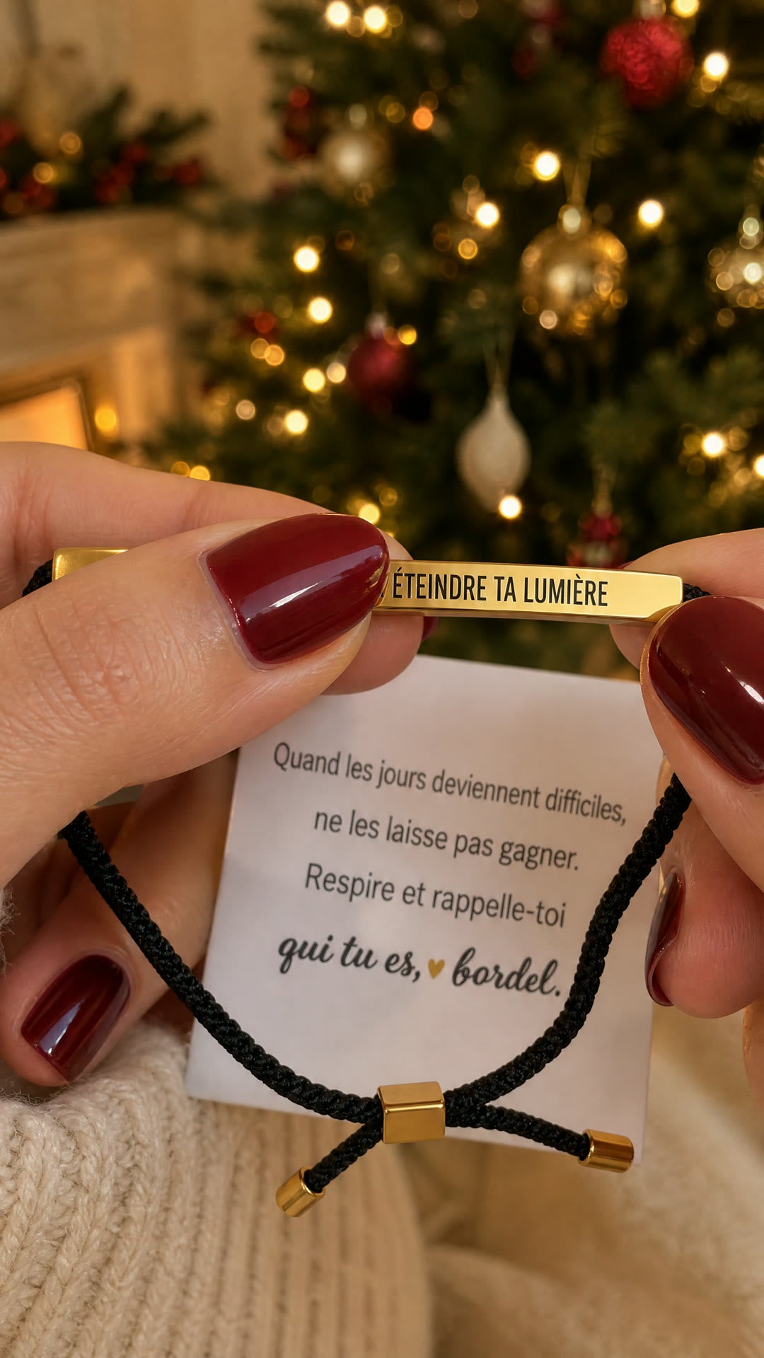 Bracelet Ne laisse rien éteindre ta lumière