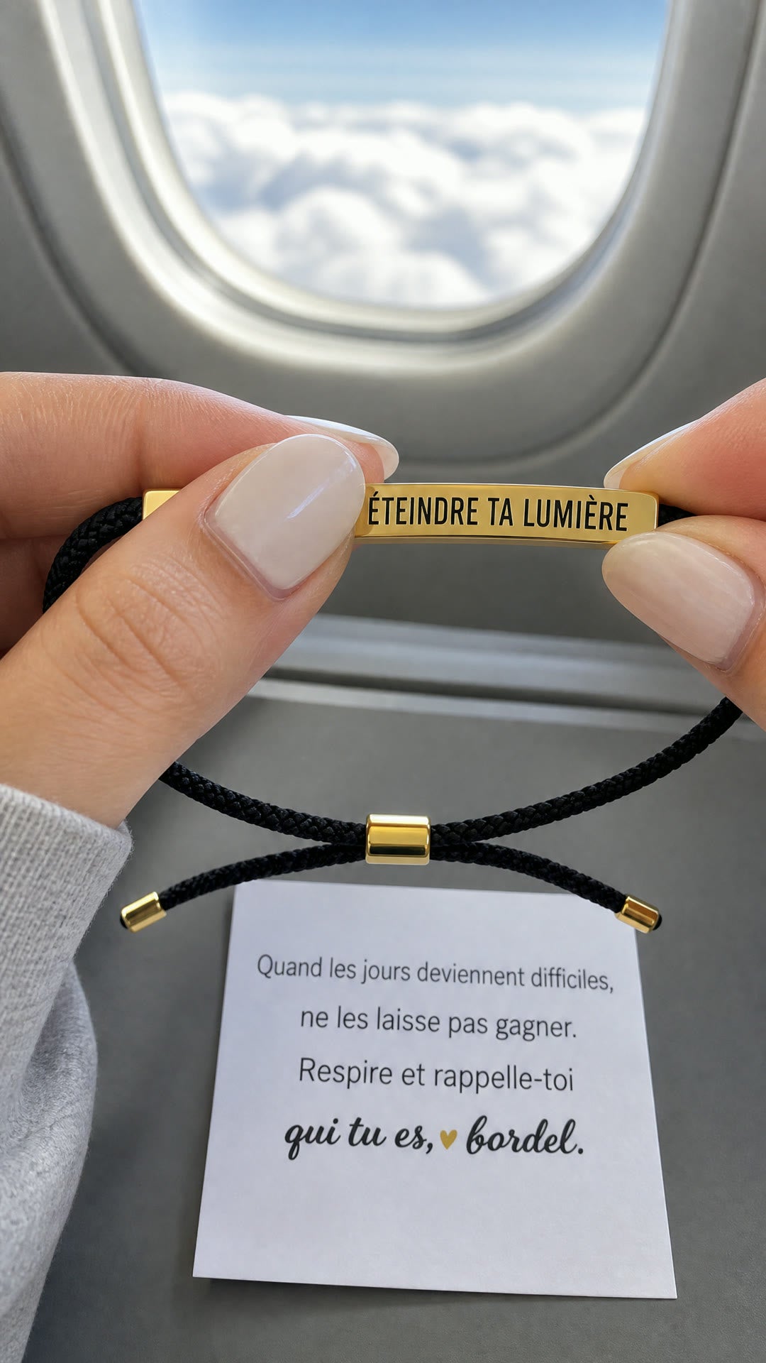 Bracelet Ne laisse rien éteindre ta lumière