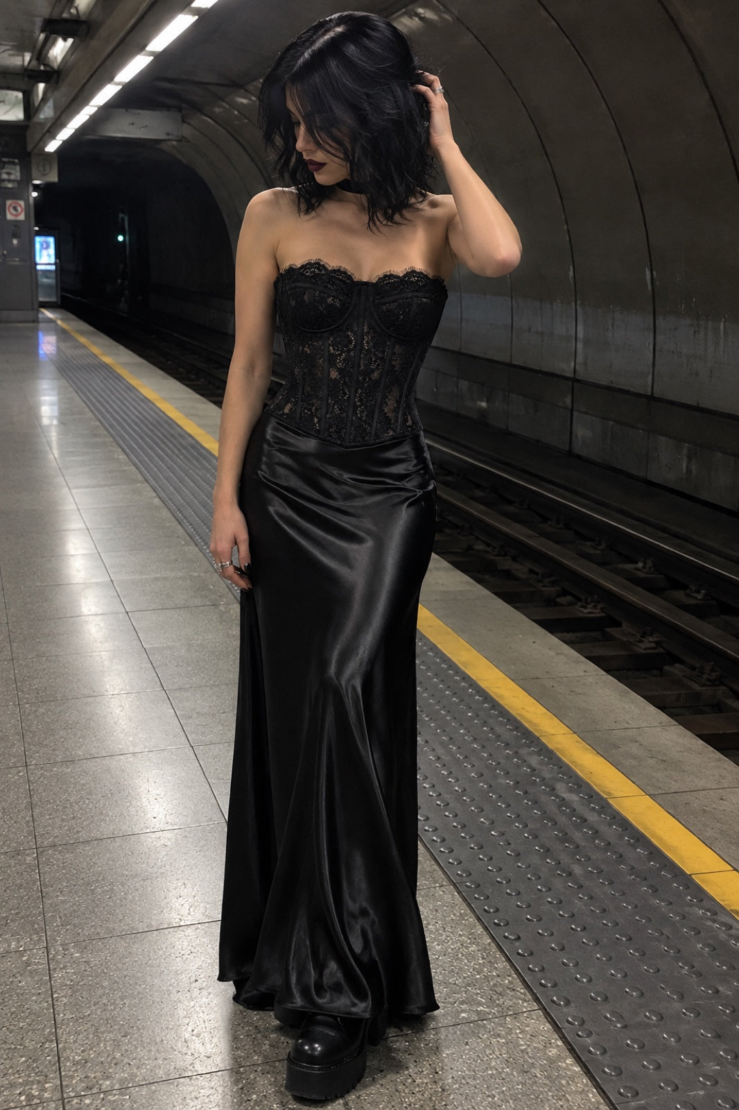 Carmilla — Bustier corset en dentelle