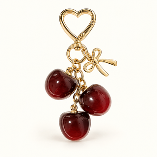 Charm Cerises Cœur Doré