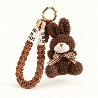 Charm Lapin Bouclette Chocolat
