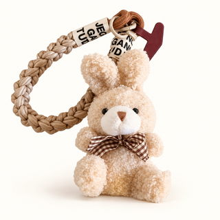 Charm Lapin Bouclette Crème