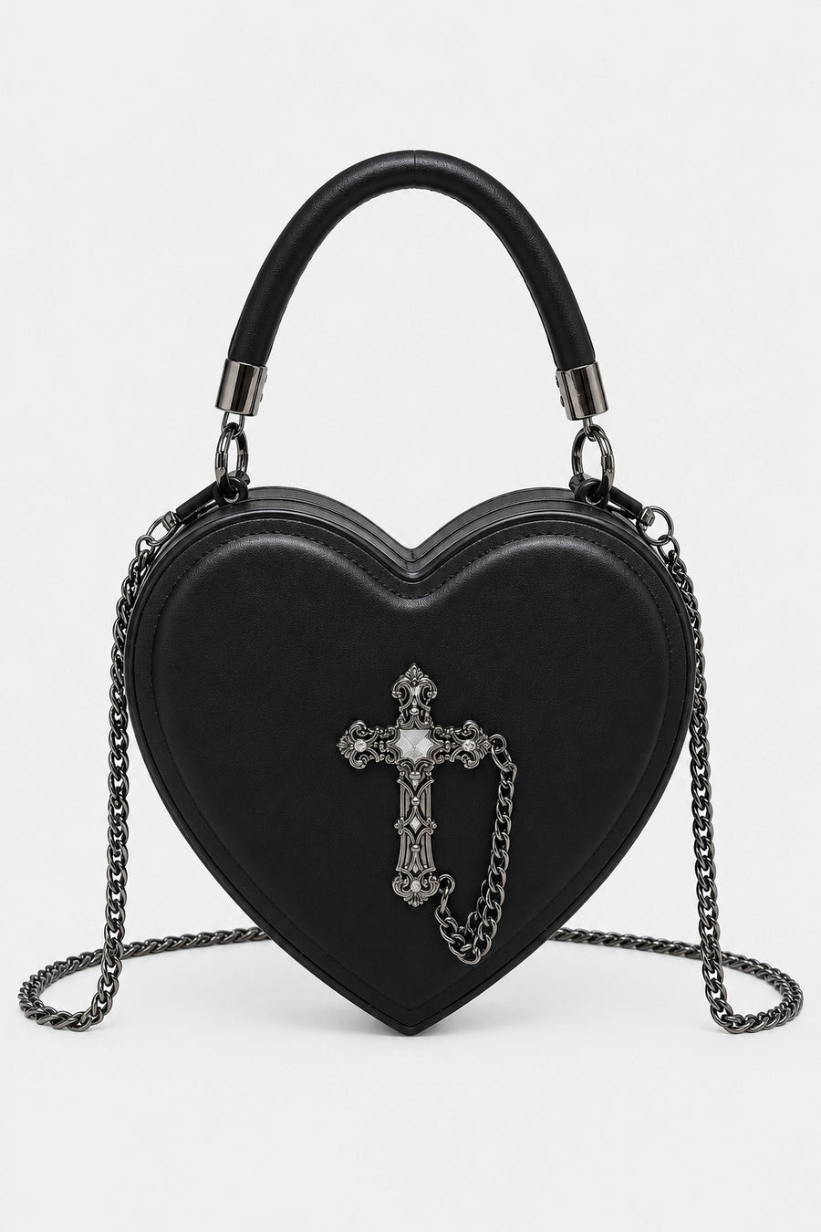 Cœur Noir — Heart Bag with Cross
