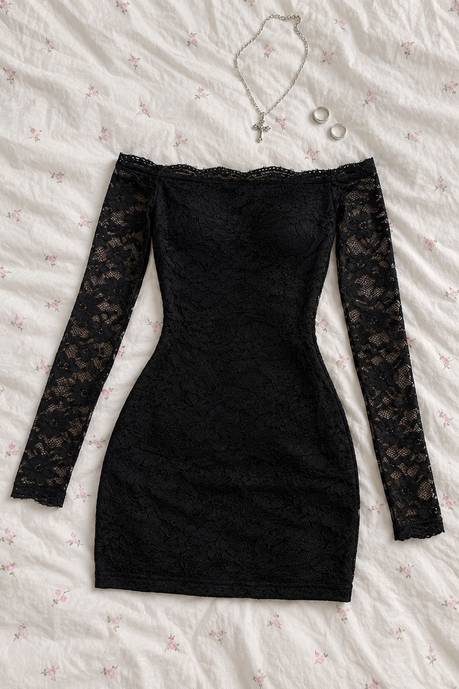 Dahlia — Off-the-Shoulder Lace Dress