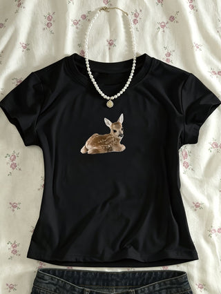 Daine — T-shirt imprimé faon