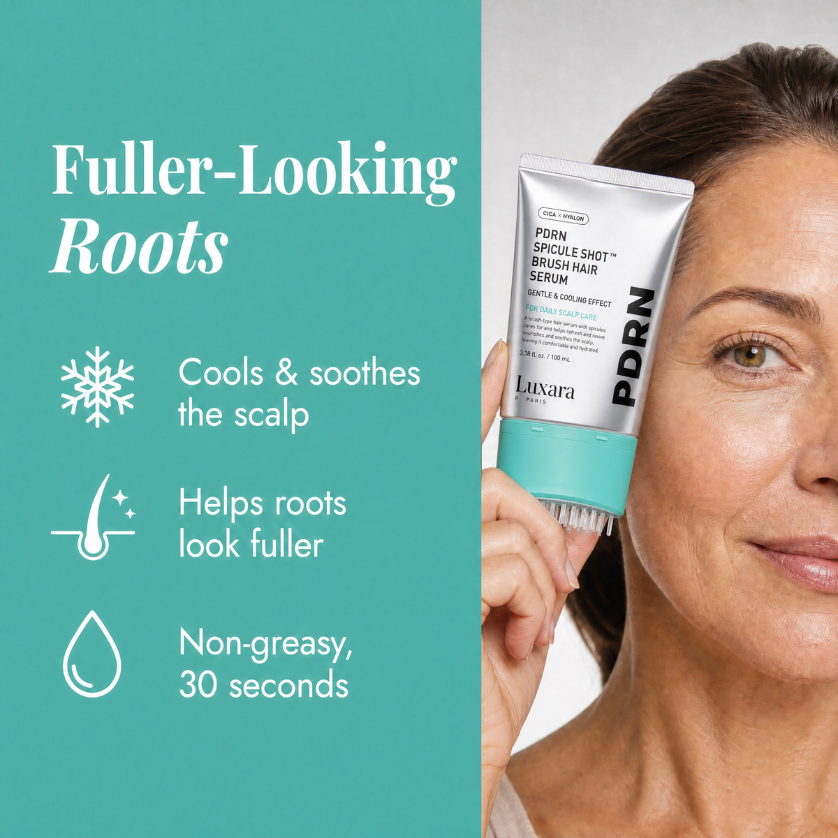 Luxara PDRN scalp brush serum