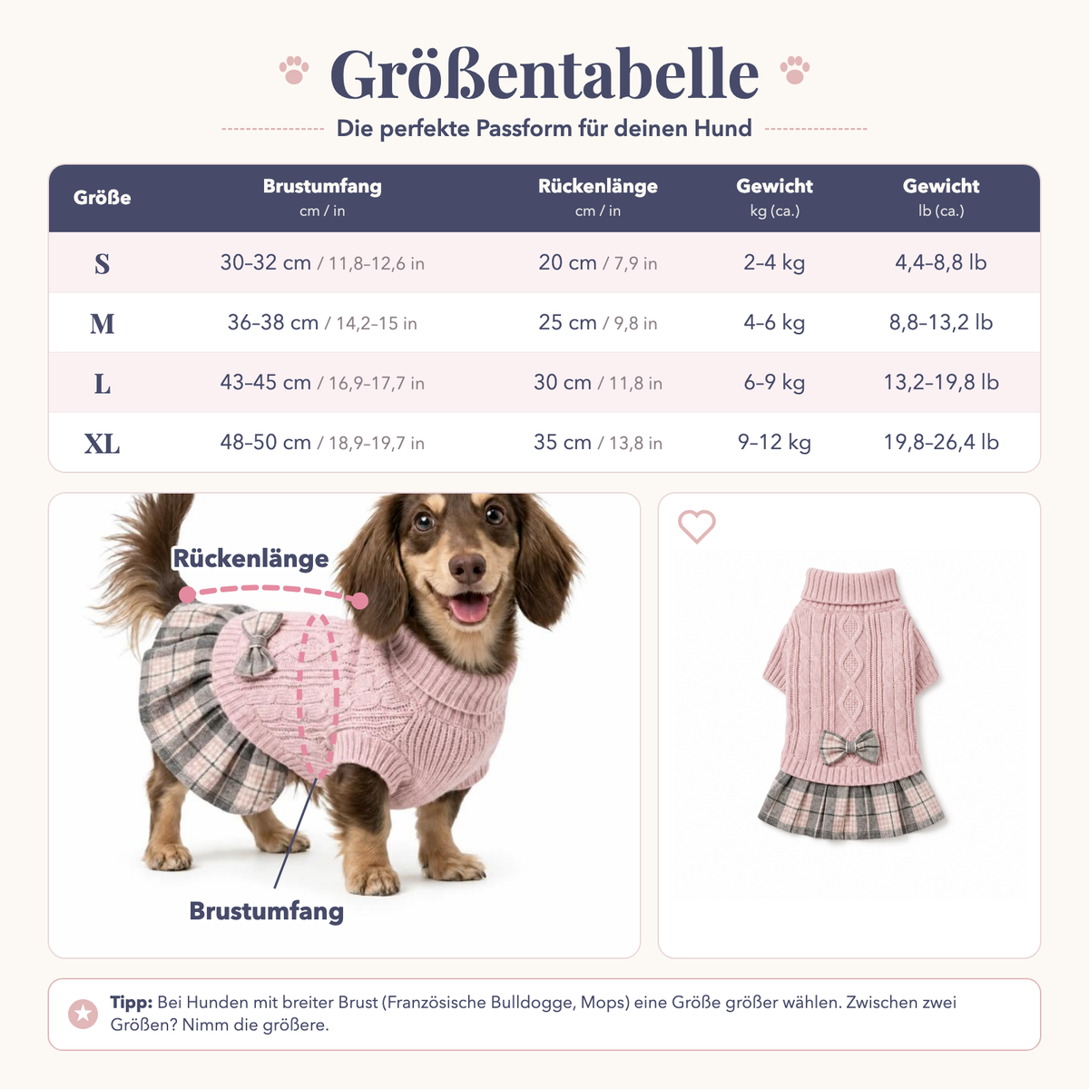 Guide des tailles