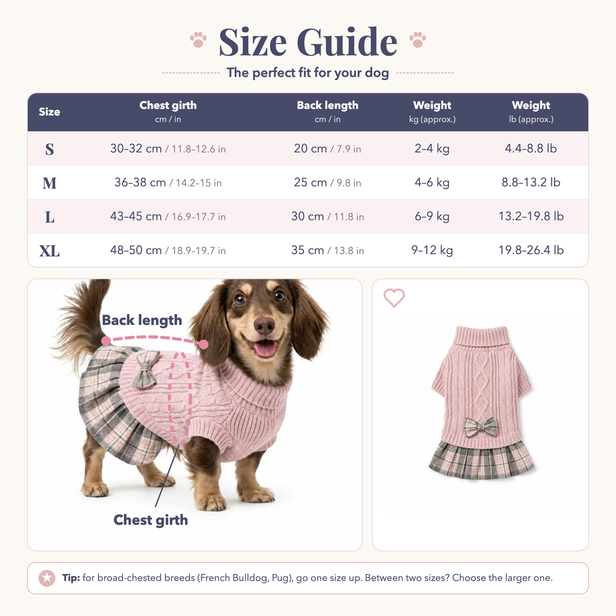 Guide des tailles