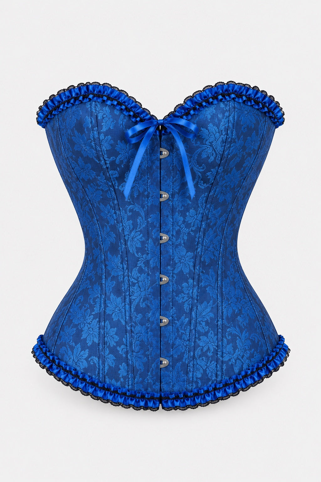 Hécate — Corset bustier en brocart à lacer