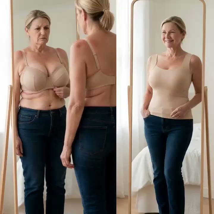 Vorher / nachher mit dem Héloïse-Top