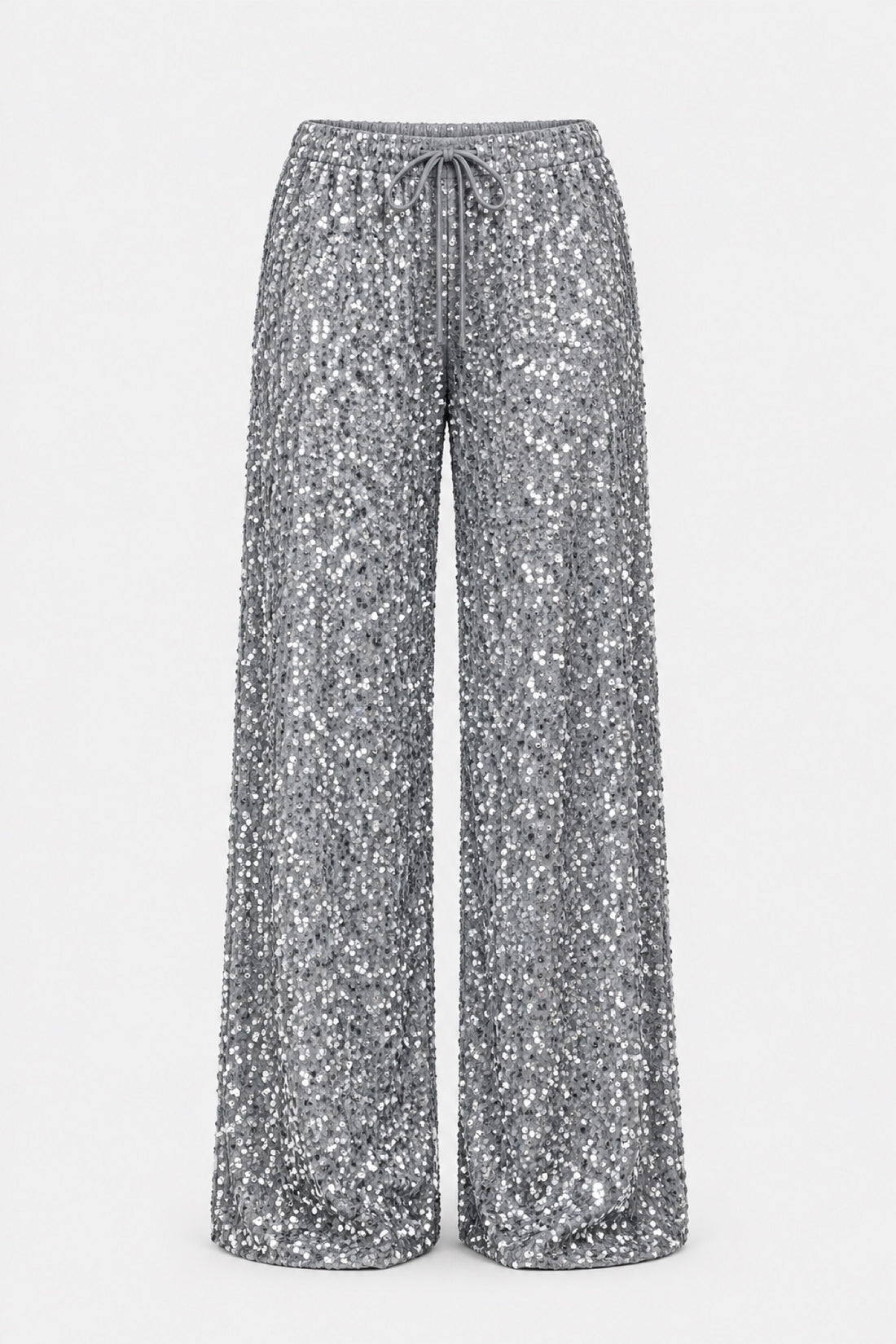 Joséphine — Pantalon large à sequins et nœud