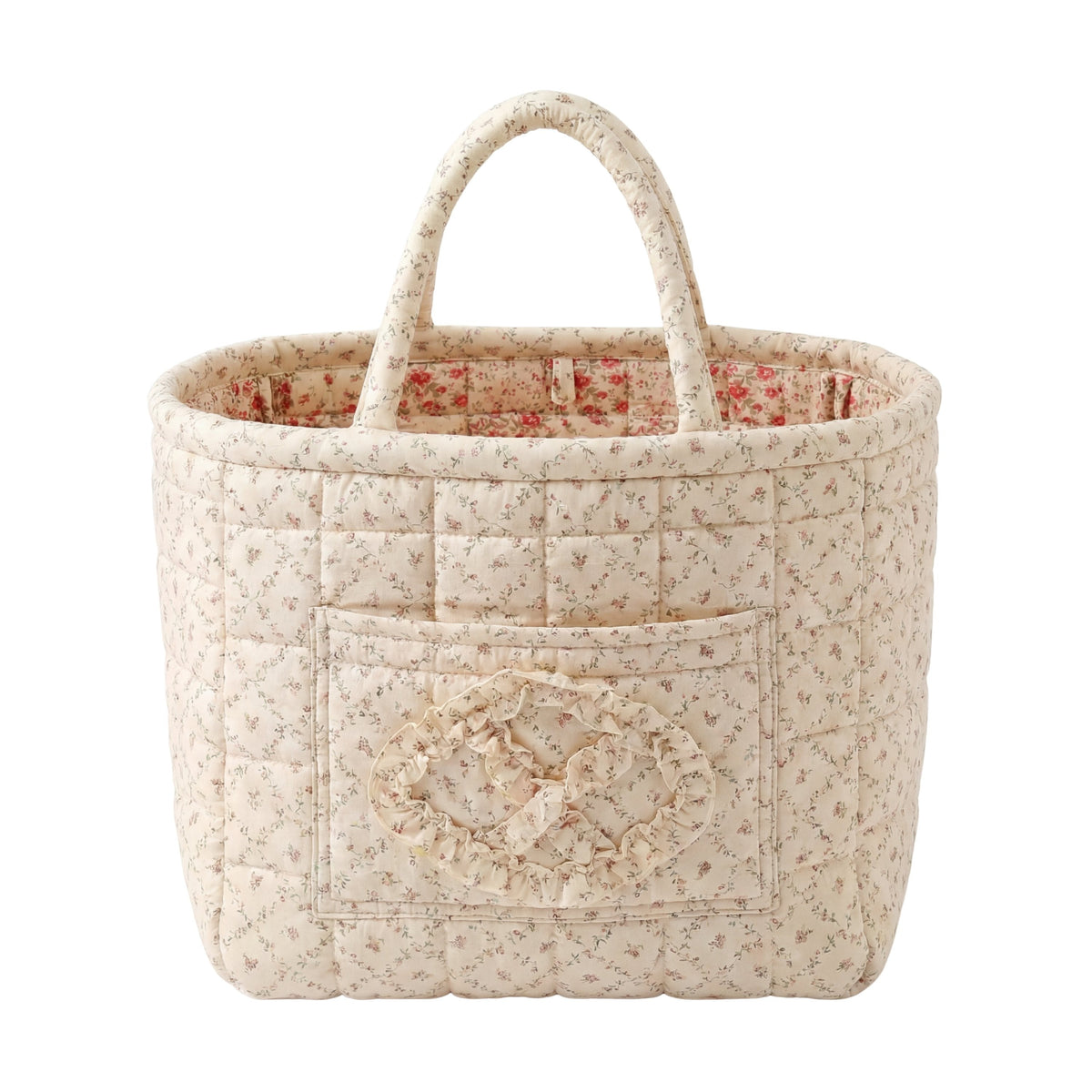 Juliette basket cream ditsy