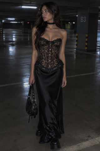 Leonora corset léopard