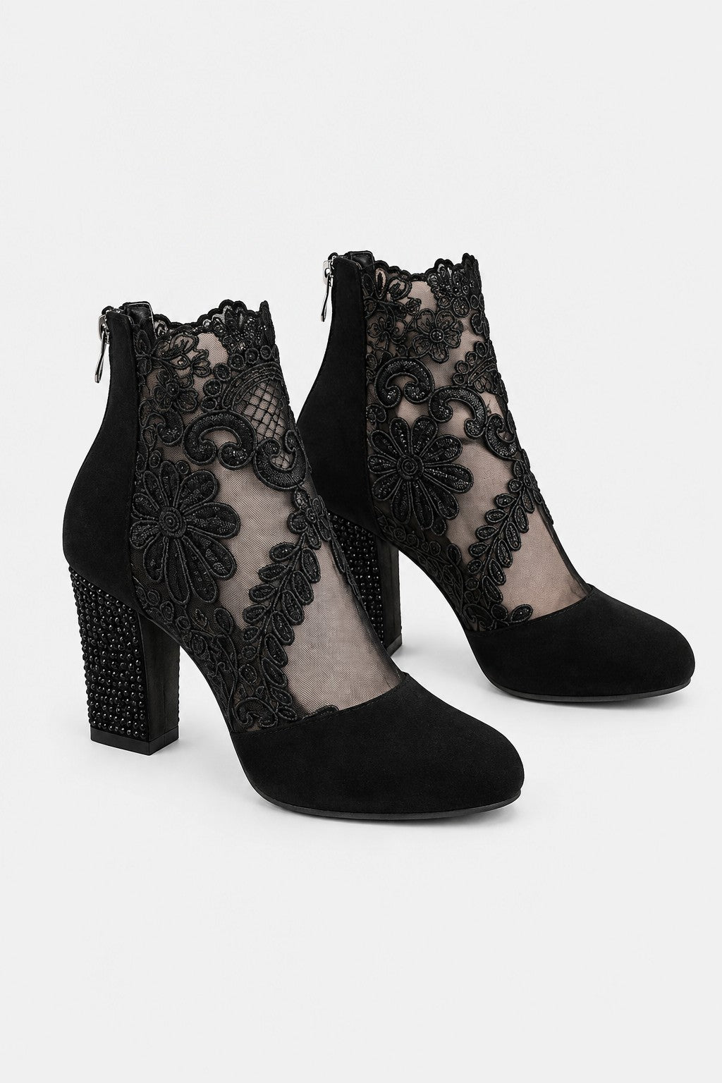 Mantille — Bottines dentelle à talon