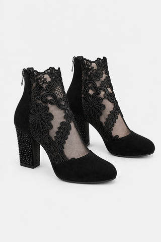 Mantille — Bottines dentelle à talon