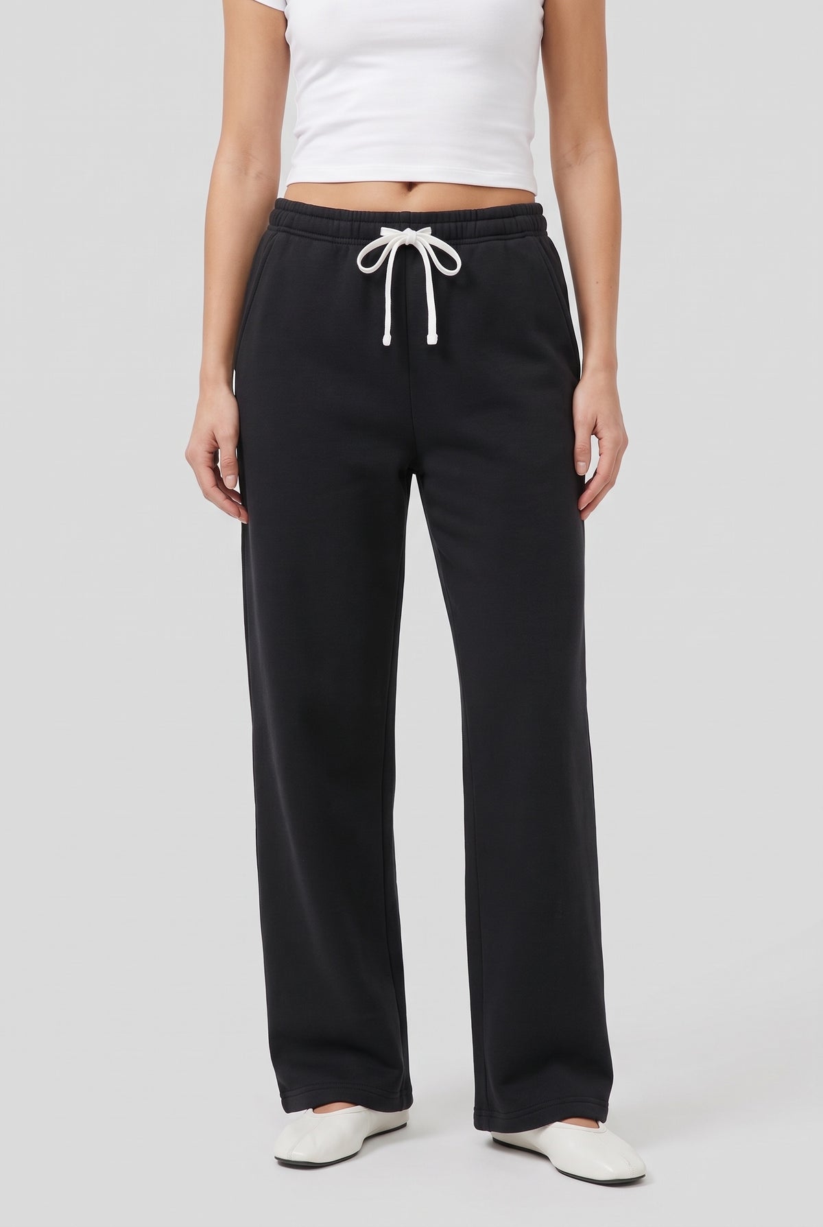 Margot fleece-lined pants black
