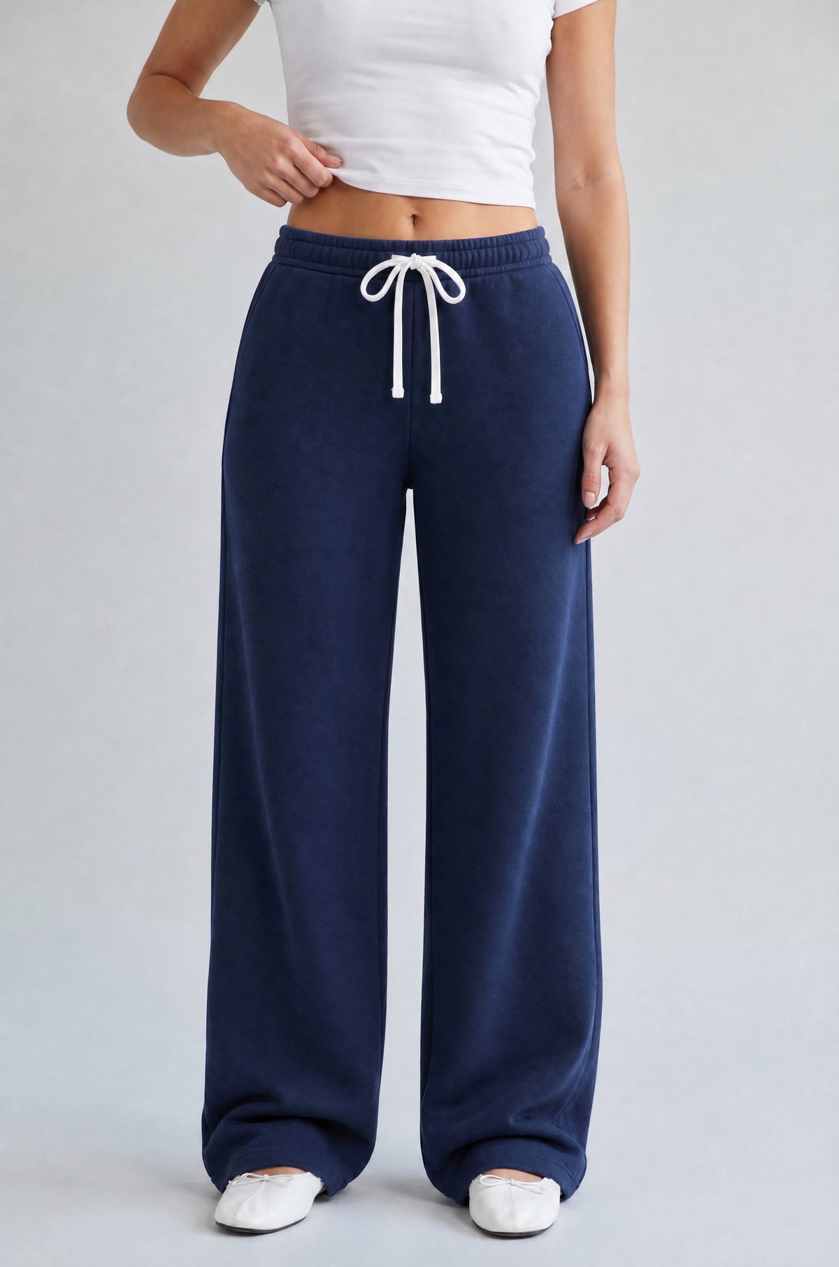 Margot fleece-lined pants navy