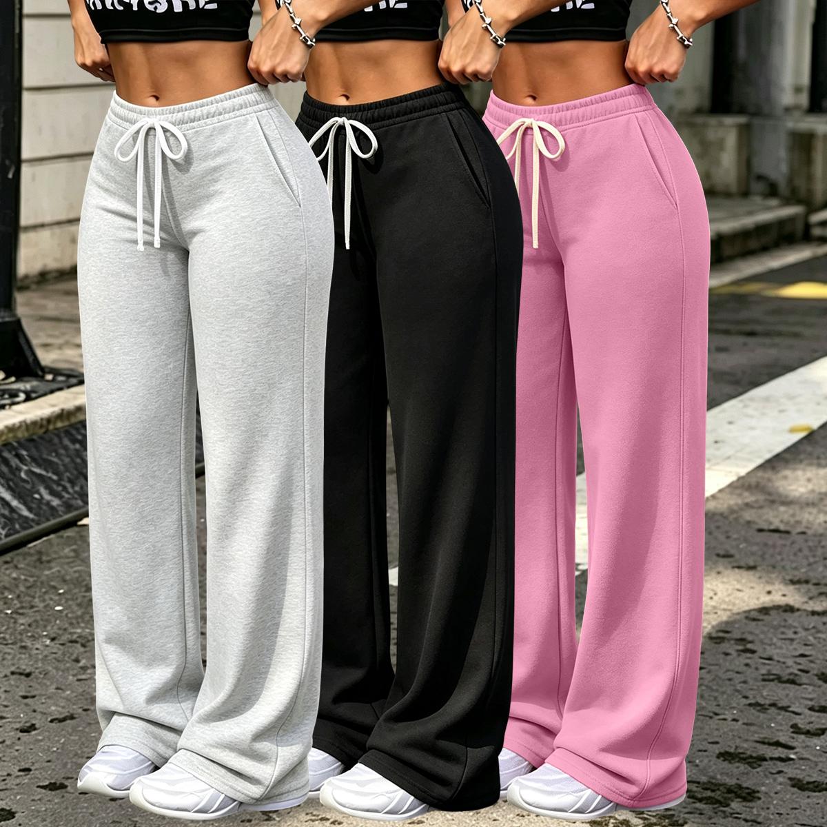 Margot fleece-lined straight leg pants