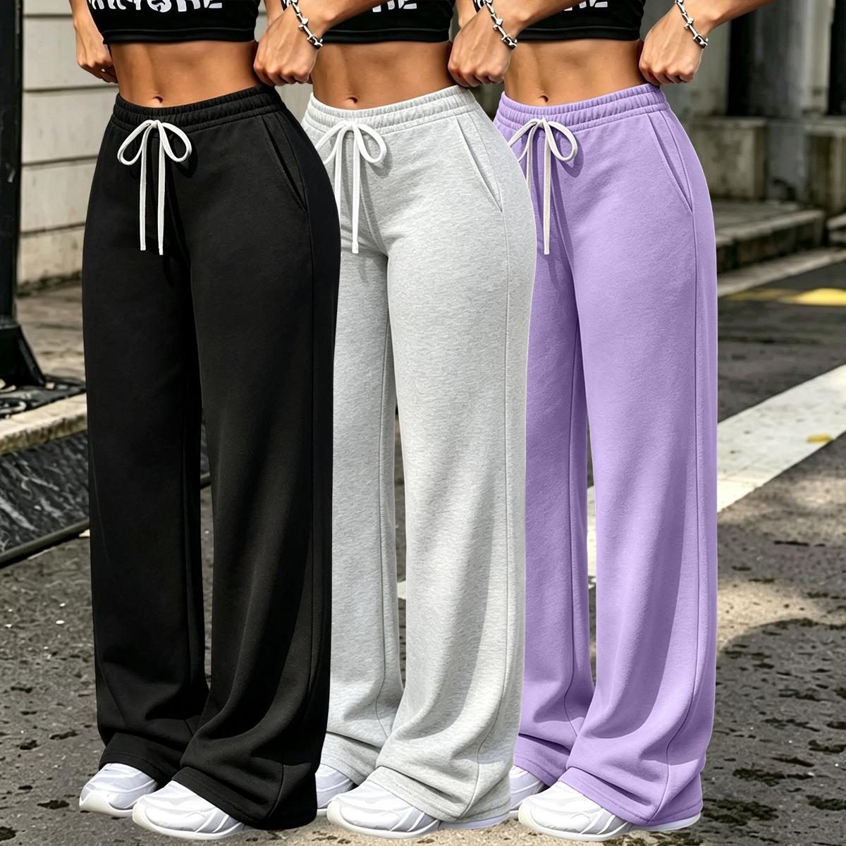 Margot fleece-lined straight leg pants