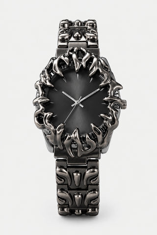 Minuit — Montre gothique cadran sculpté