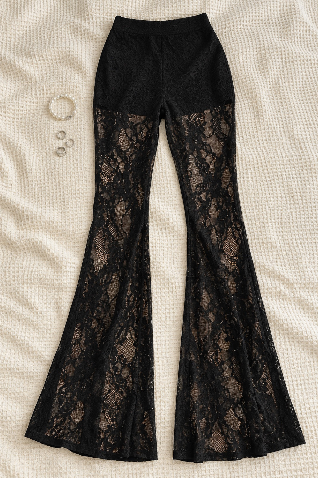 Nyx — Pantalon flare en dentelle
