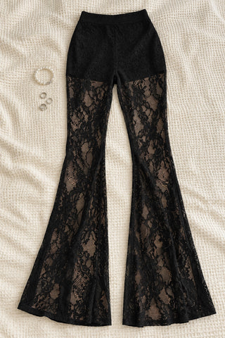 Nyx — Pantalon flare en dentelle