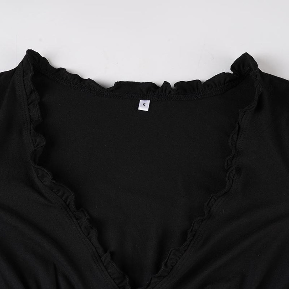 Ombeline top col V dentelle