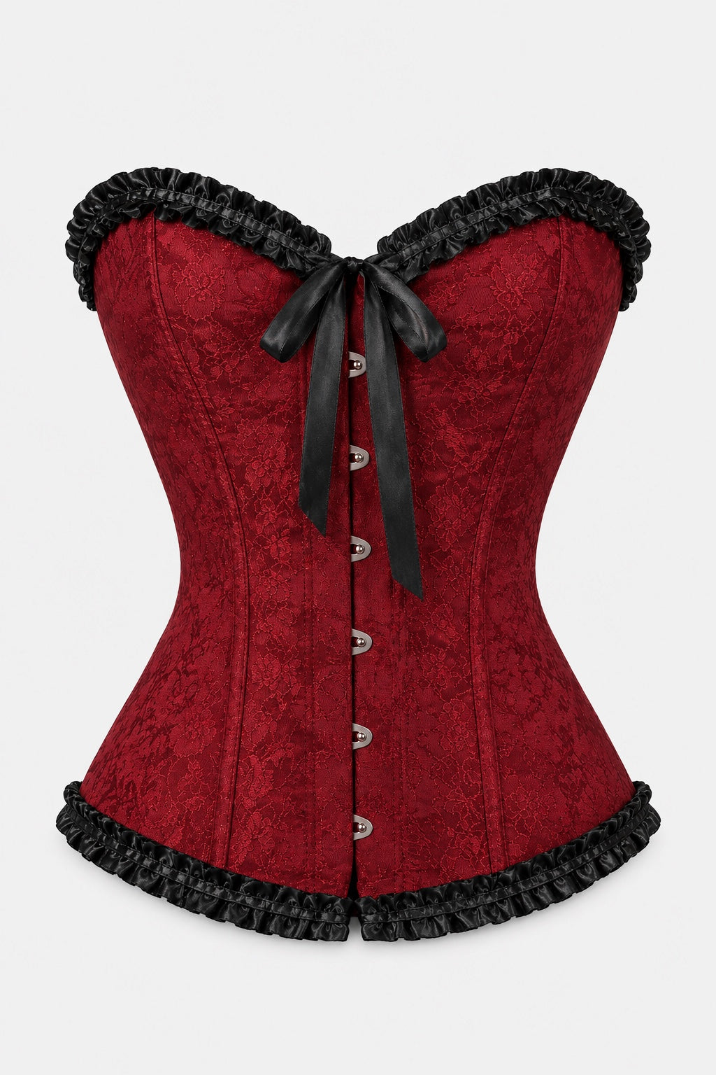 Ophélie — Corset bustier brocart à lacer
