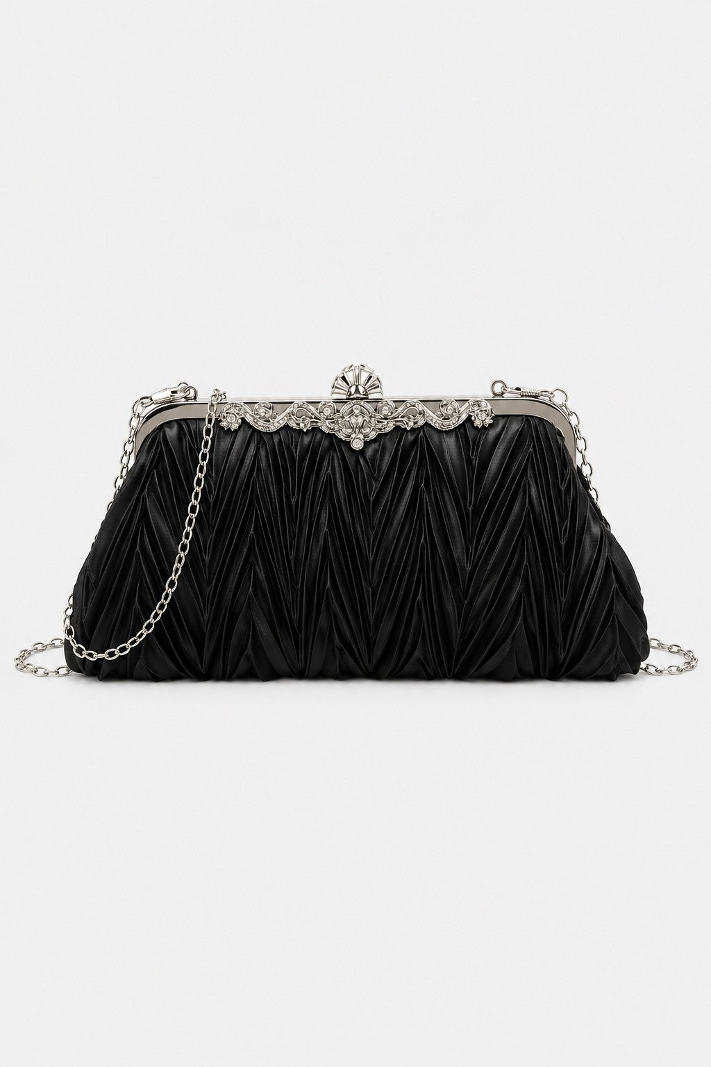 Pompadour — pochette de soirée en satin plissé
