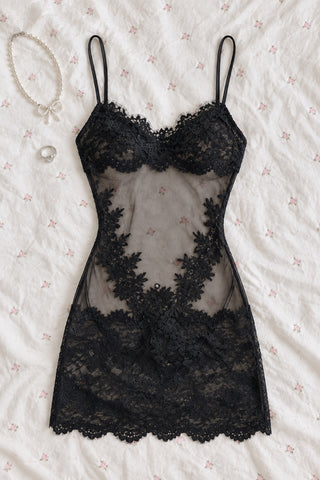 Séraphine — Nuisette en dentelle et tulle