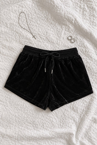 Velvet — Short velours à cordon