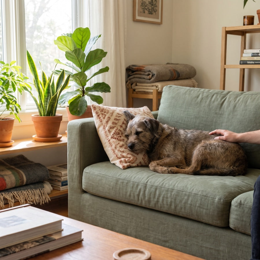 Couch & cushions